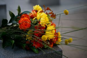 persoonlijk rouwboeket samenstellen